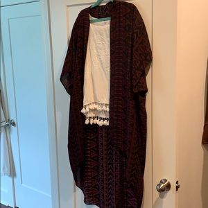 Bohemian kimono cardigan